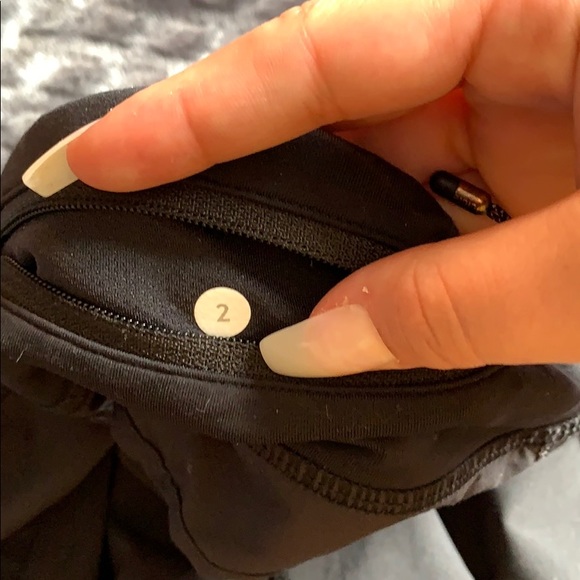 Size two black lululemon shorts - Picture 4 of 5